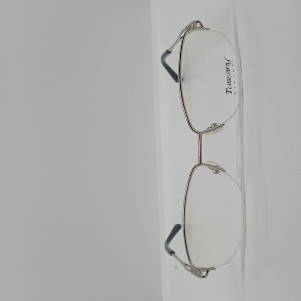 NWT UNISEX TUSCANY EYEGLASS FRAMES 574 SILVER